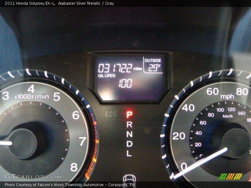 Alabaster Silver Metallic / Gray 2011 Honda Odyssey EX-L