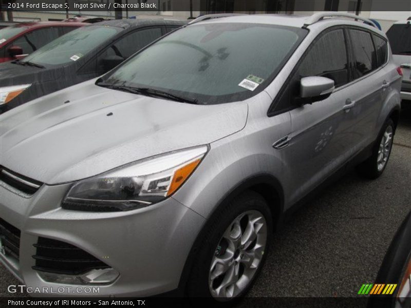 Ingot Silver / Charcoal Black 2014 Ford Escape S