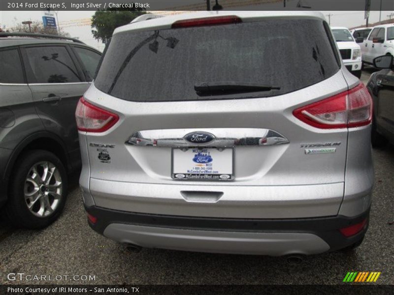 Ingot Silver / Charcoal Black 2014 Ford Escape S