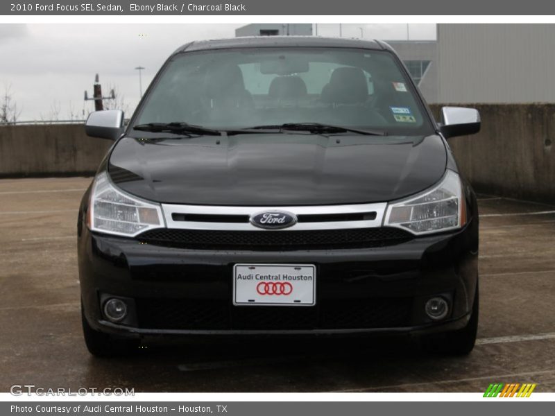 Ebony Black / Charcoal Black 2010 Ford Focus SEL Sedan