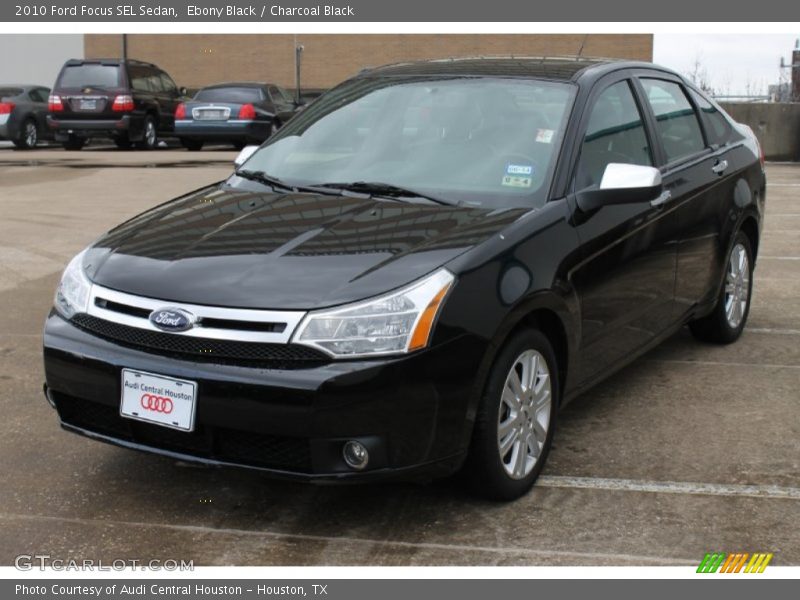 Ebony Black / Charcoal Black 2010 Ford Focus SEL Sedan