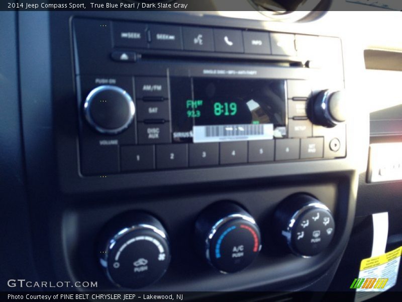 True Blue Pearl / Dark Slate Gray 2014 Jeep Compass Sport