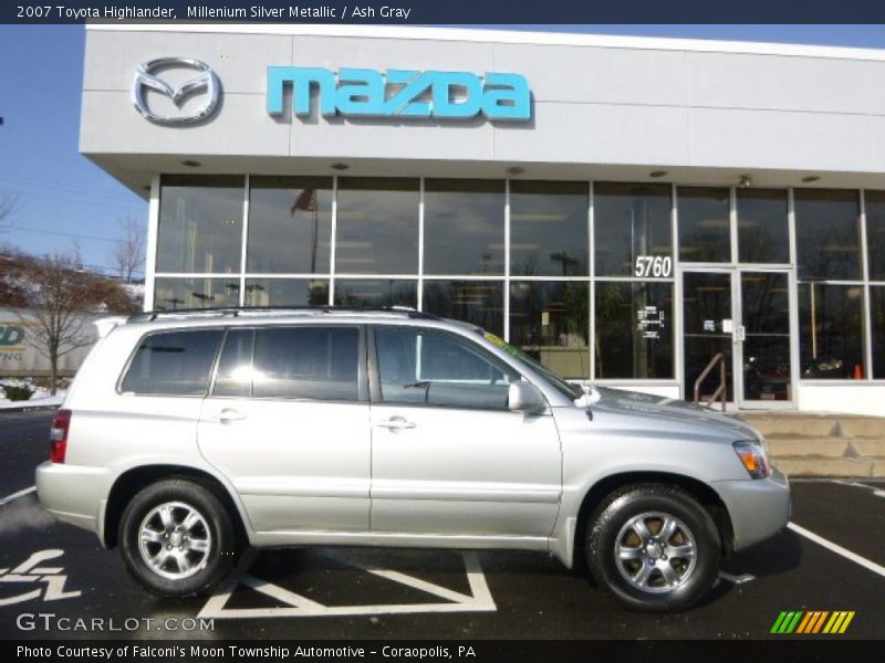 Millenium Silver Metallic / Ash Gray 2007 Toyota Highlander