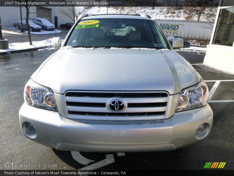 Millenium Silver Metallic / Ash Gray 2007 Toyota Highlander