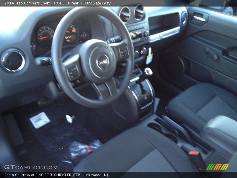 True Blue Pearl / Dark Slate Gray 2014 Jeep Compass Sport