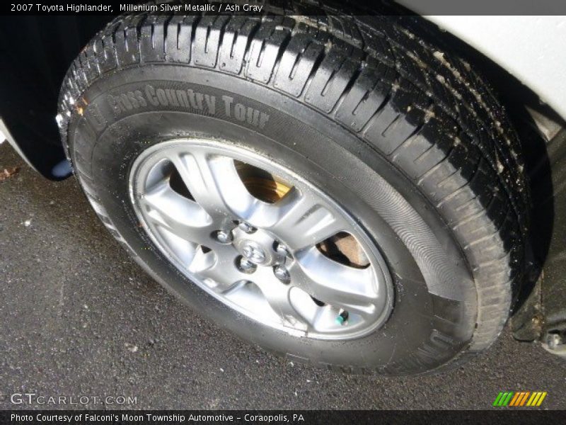 Millenium Silver Metallic / Ash Gray 2007 Toyota Highlander