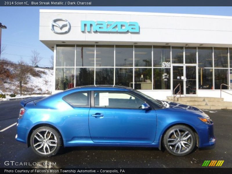Blue Streak Metallic / Dark Charcoal 2014 Scion tC