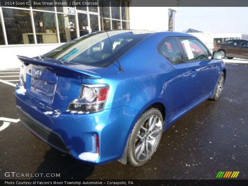 Blue Streak Metallic / Dark Charcoal 2014 Scion tC