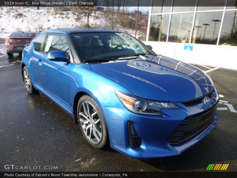 Blue Streak Metallic / Dark Charcoal 2014 Scion tC