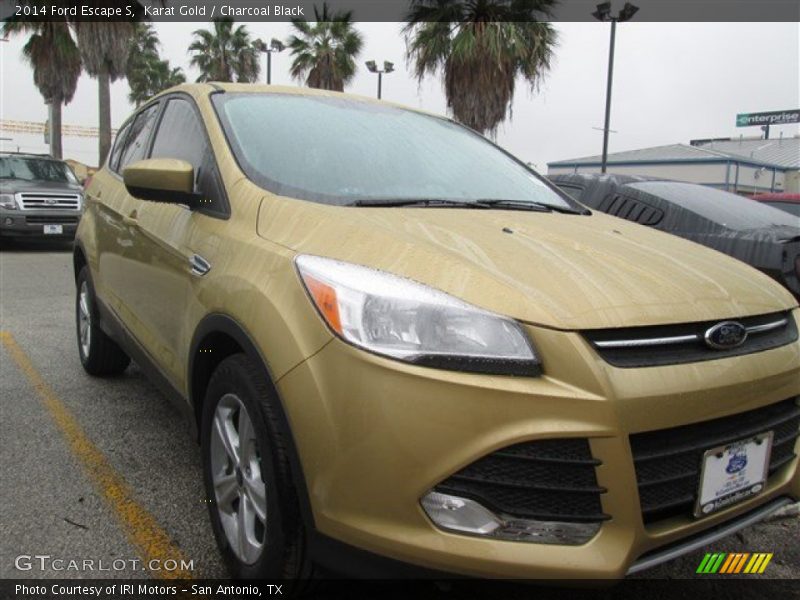 Karat Gold / Charcoal Black 2014 Ford Escape S