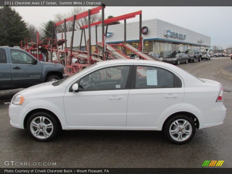 Summit White / Charcoal 2011 Chevrolet Aveo LT Sedan