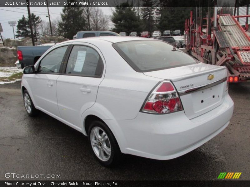 Summit White / Charcoal 2011 Chevrolet Aveo LT Sedan