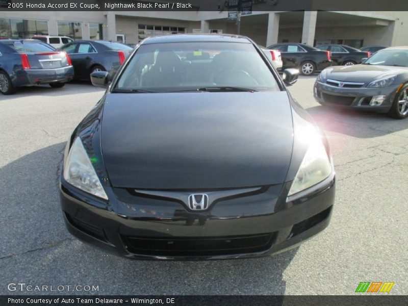 Nighthawk Black Pearl / Black 2005 Honda Accord EX Coupe