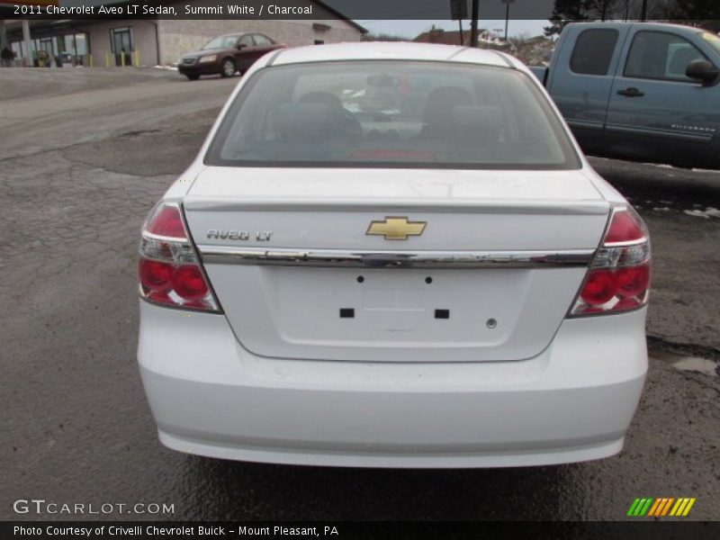 Summit White / Charcoal 2011 Chevrolet Aveo LT Sedan