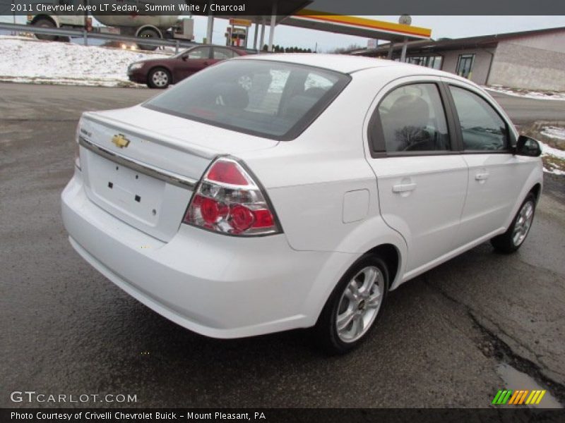 Summit White / Charcoal 2011 Chevrolet Aveo LT Sedan