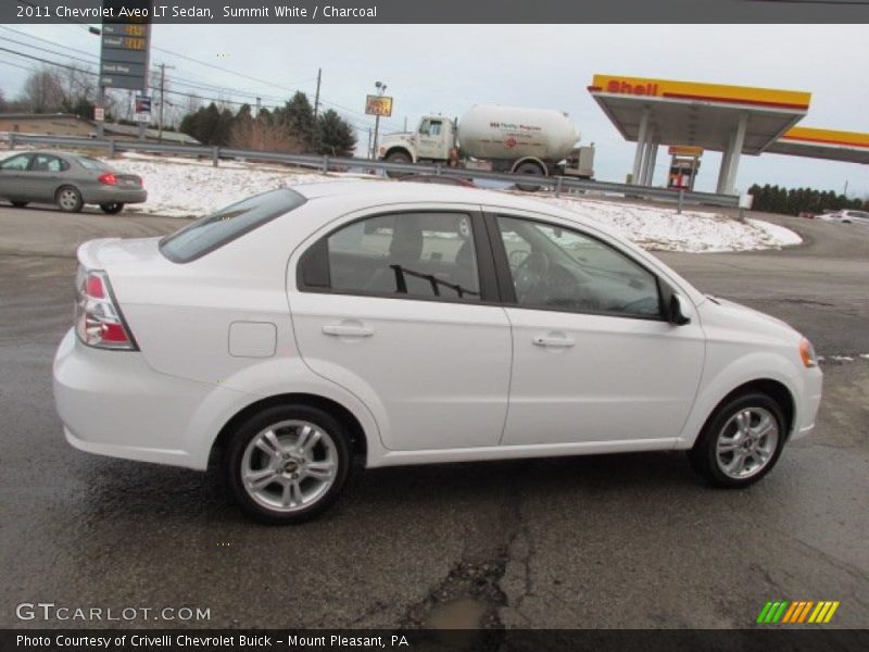 Summit White / Charcoal 2011 Chevrolet Aveo LT Sedan