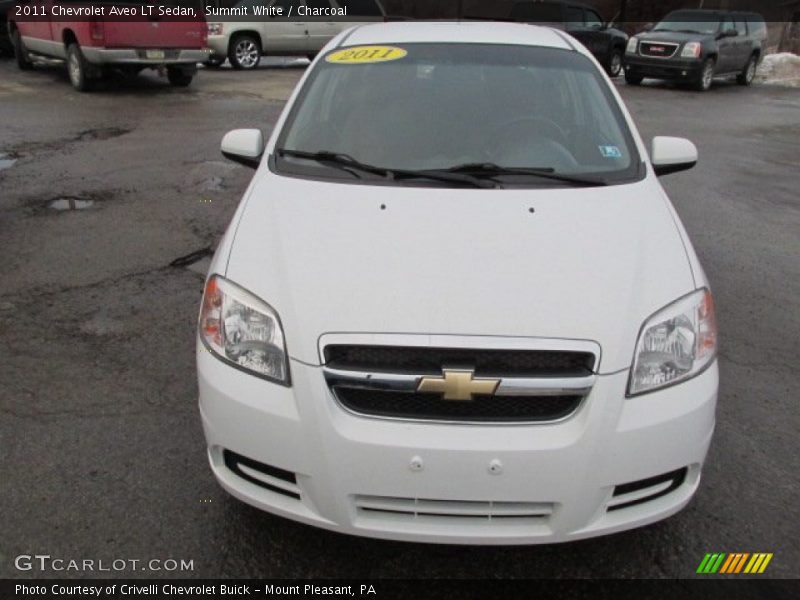 Summit White / Charcoal 2011 Chevrolet Aveo LT Sedan