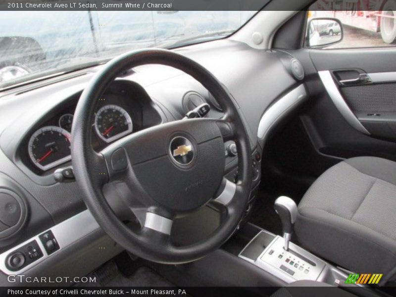 Summit White / Charcoal 2011 Chevrolet Aveo LT Sedan