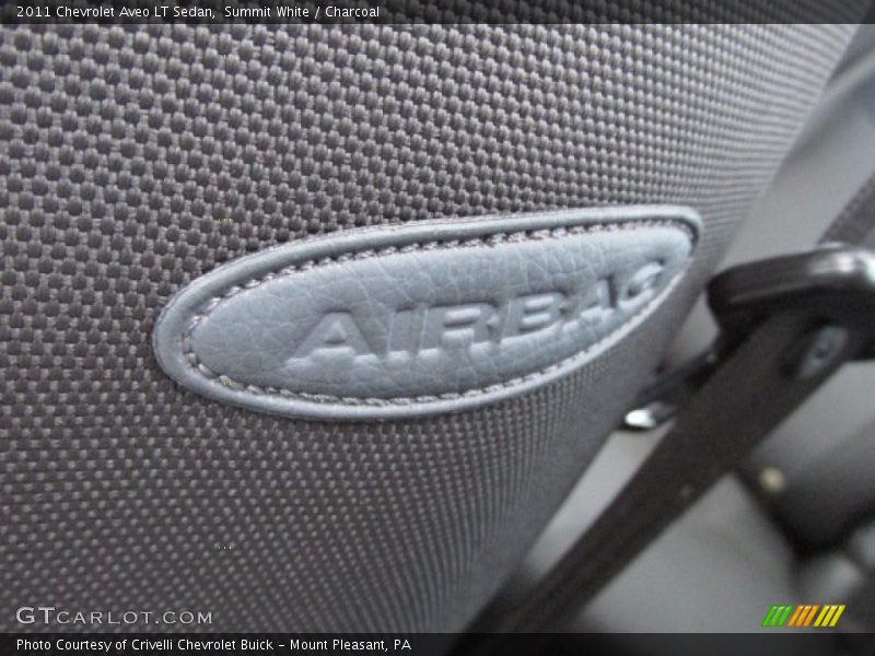 Summit White / Charcoal 2011 Chevrolet Aveo LT Sedan