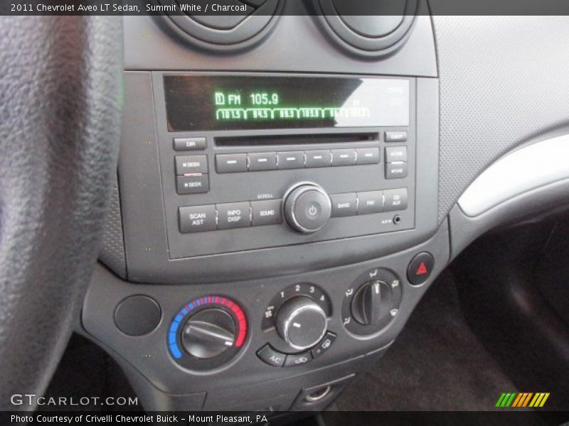 Summit White / Charcoal 2011 Chevrolet Aveo LT Sedan