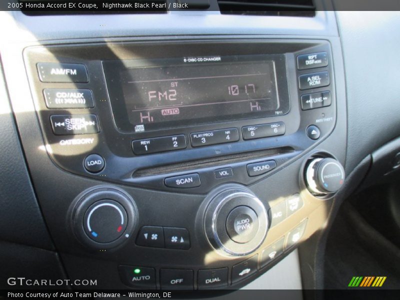 Controls of 2005 Accord EX Coupe