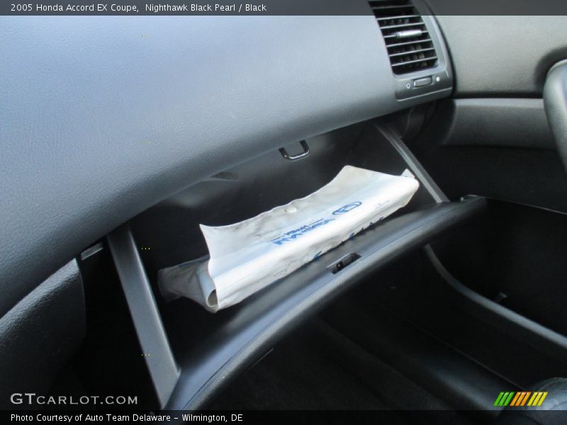 Nighthawk Black Pearl / Black 2005 Honda Accord EX Coupe