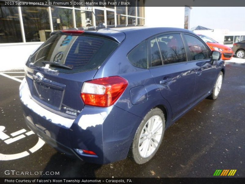 Marine Blue Pearl / Black 2013 Subaru Impreza 2.0i Premium 5 Door