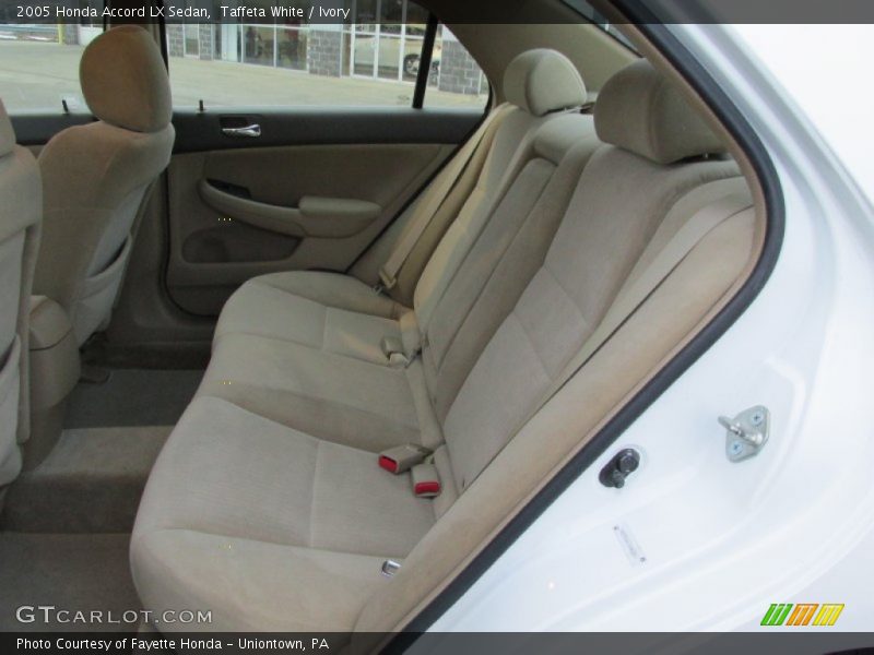 Rear Seat of 2005 Accord LX Sedan