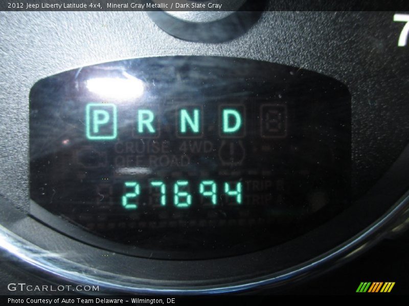 Mineral Gray Metallic / Dark Slate Gray 2012 Jeep Liberty Latitude 4x4