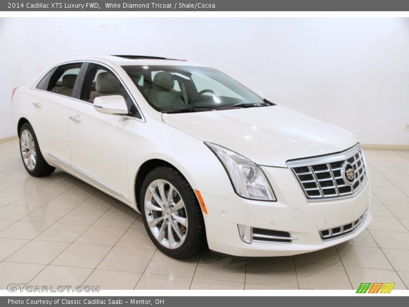 White Diamond Tricoat / Shale/Cocoa 2014 Cadillac XTS Luxury FWD
