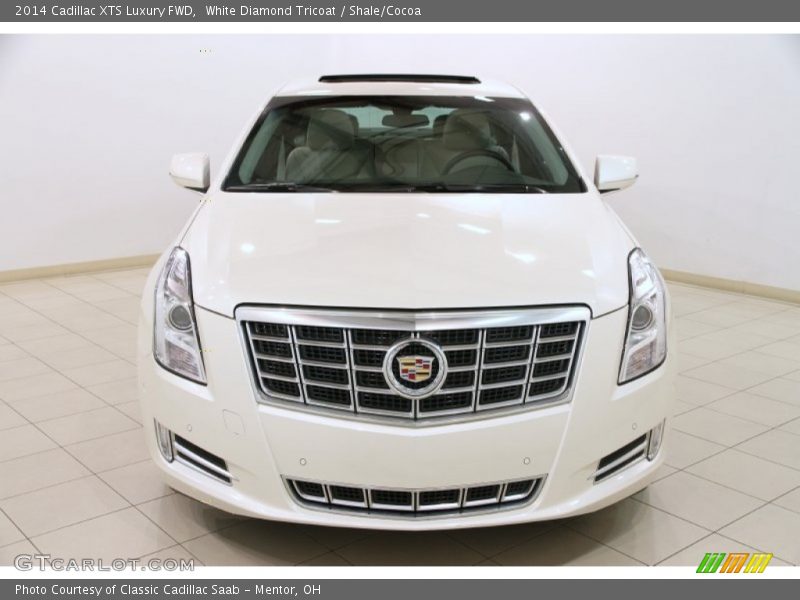 White Diamond Tricoat / Shale/Cocoa 2014 Cadillac XTS Luxury FWD