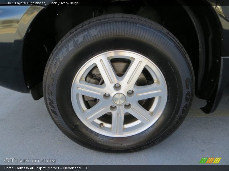Black / Ivory Beige 2007 Toyota Highlander