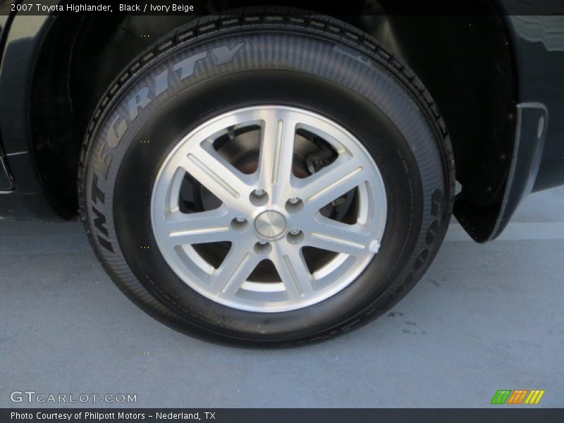 Black / Ivory Beige 2007 Toyota Highlander