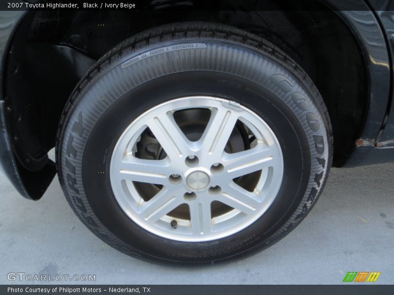 Black / Ivory Beige 2007 Toyota Highlander