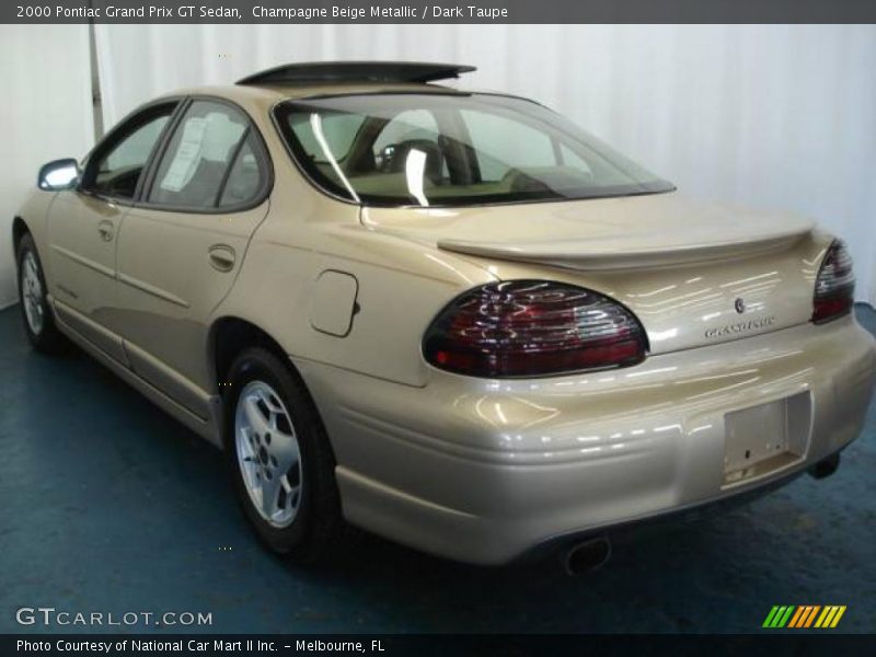 Champagne Beige Metallic / Dark Taupe 2000 Pontiac Grand Prix GT Sedan