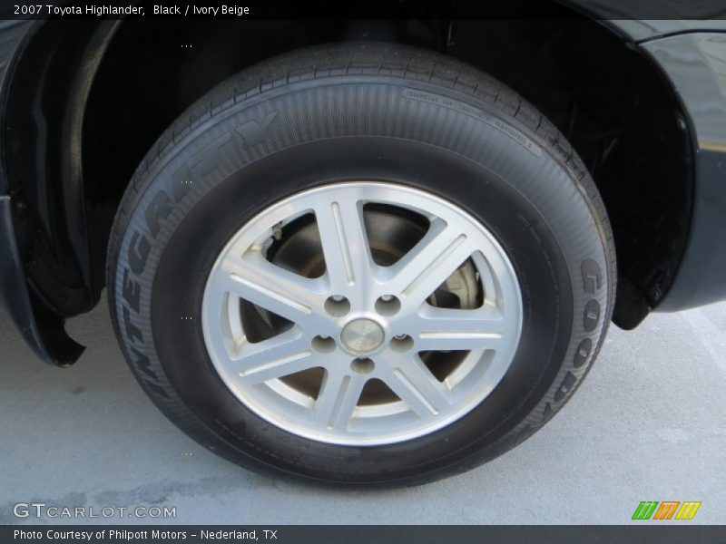 Black / Ivory Beige 2007 Toyota Highlander