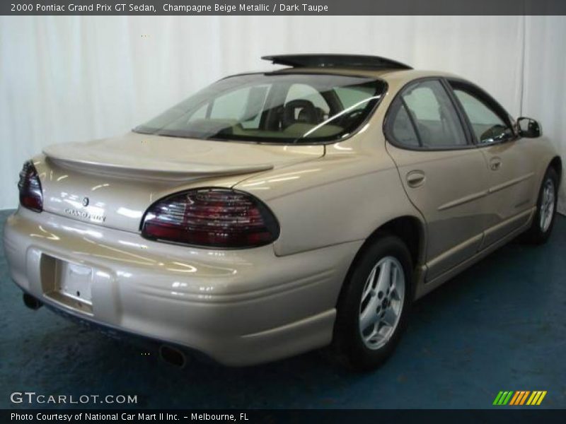 Champagne Beige Metallic / Dark Taupe 2000 Pontiac Grand Prix GT Sedan