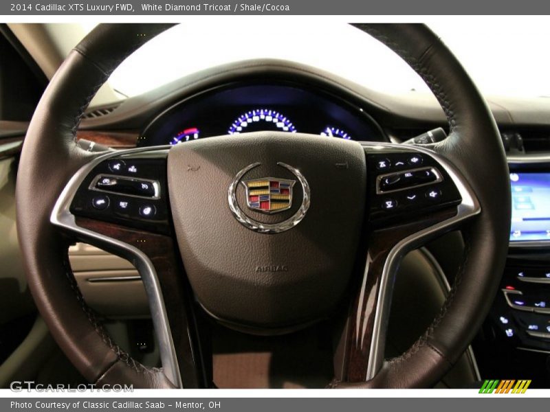 White Diamond Tricoat / Shale/Cocoa 2014 Cadillac XTS Luxury FWD