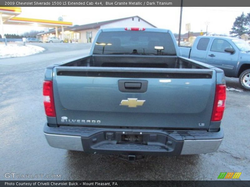 Blue Granite Metallic / Dark Titanium 2009 Chevrolet Silverado 1500 LS Extended Cab 4x4