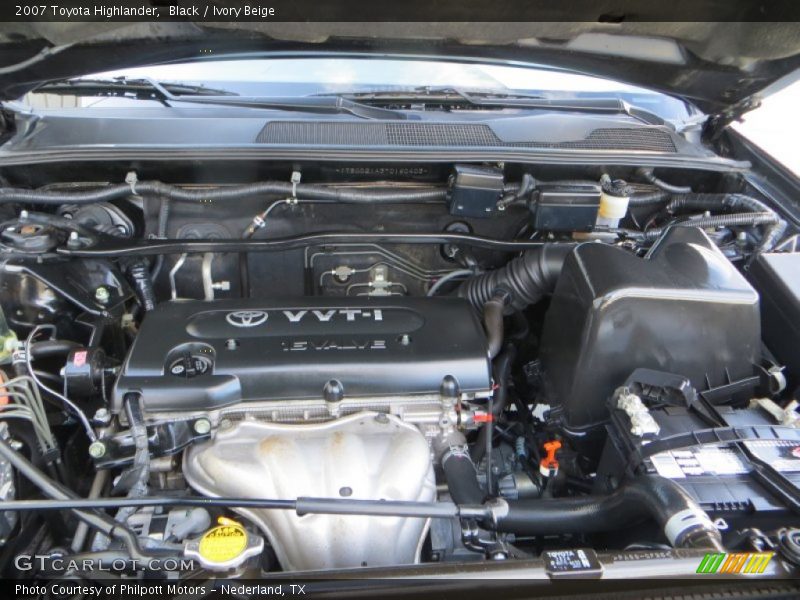 Black / Ivory Beige 2007 Toyota Highlander