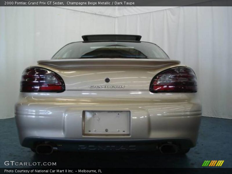 Champagne Beige Metallic / Dark Taupe 2000 Pontiac Grand Prix GT Sedan