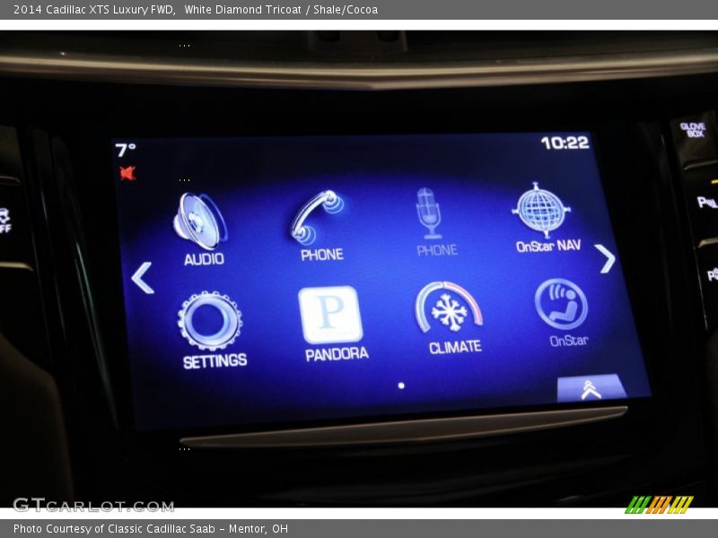 White Diamond Tricoat / Shale/Cocoa 2014 Cadillac XTS Luxury FWD