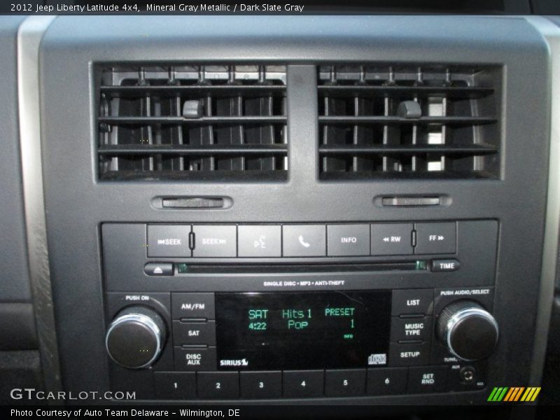 Mineral Gray Metallic / Dark Slate Gray 2012 Jeep Liberty Latitude 4x4