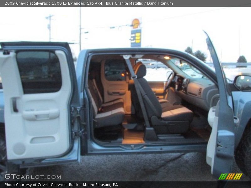 Blue Granite Metallic / Dark Titanium 2009 Chevrolet Silverado 1500 LS Extended Cab 4x4