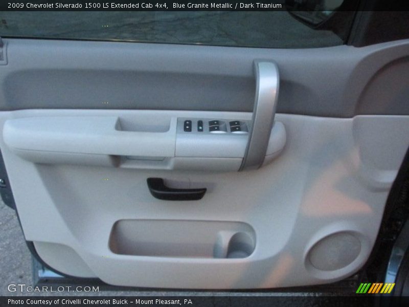 Blue Granite Metallic / Dark Titanium 2009 Chevrolet Silverado 1500 LS Extended Cab 4x4