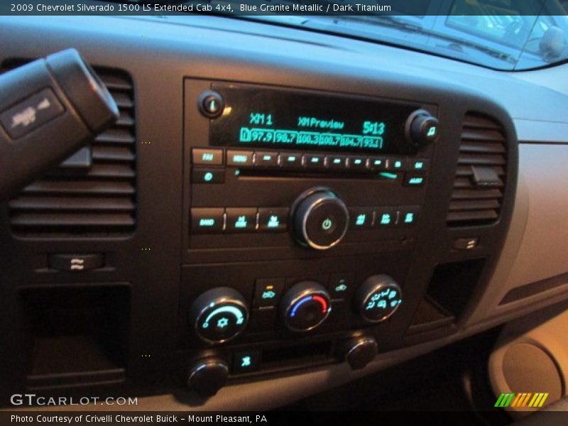 Blue Granite Metallic / Dark Titanium 2009 Chevrolet Silverado 1500 LS Extended Cab 4x4