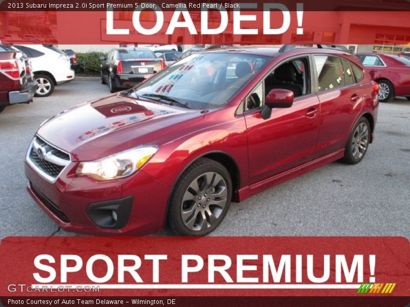 Camellia Red Pearl / Black 2013 Subaru Impreza 2.0i Sport Premium 5 Door