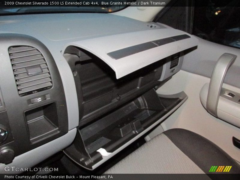 Blue Granite Metallic / Dark Titanium 2009 Chevrolet Silverado 1500 LS Extended Cab 4x4
