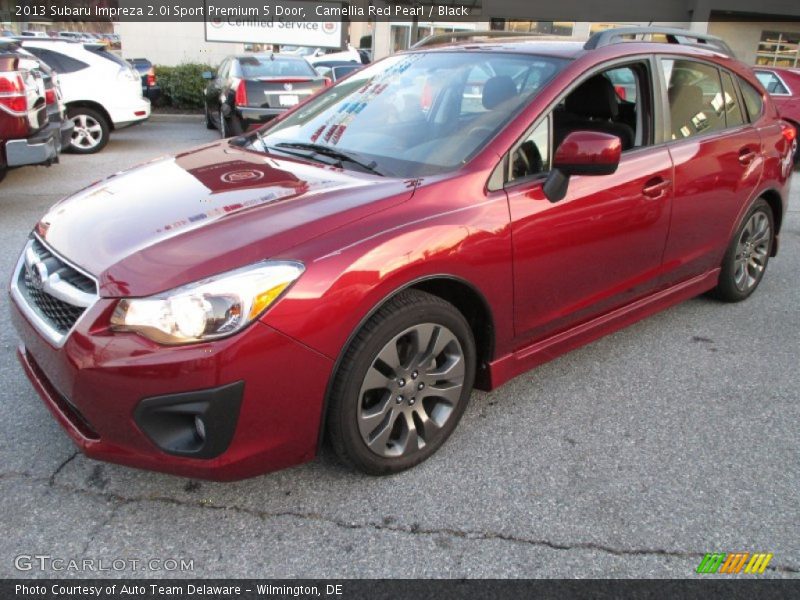 Camellia Red Pearl / Black 2013 Subaru Impreza 2.0i Sport Premium 5 Door