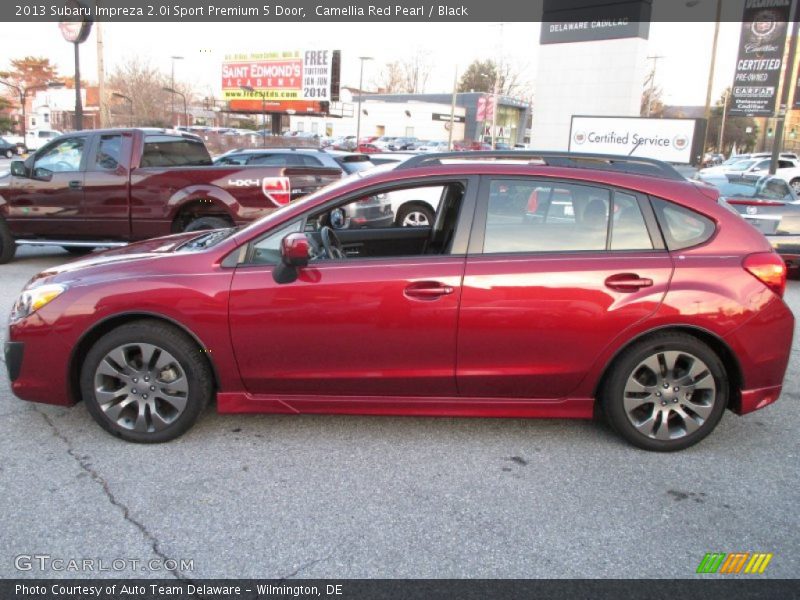 Camellia Red Pearl / Black 2013 Subaru Impreza 2.0i Sport Premium 5 Door